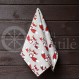 Colourful half-linen kitchen towel "Foxes"